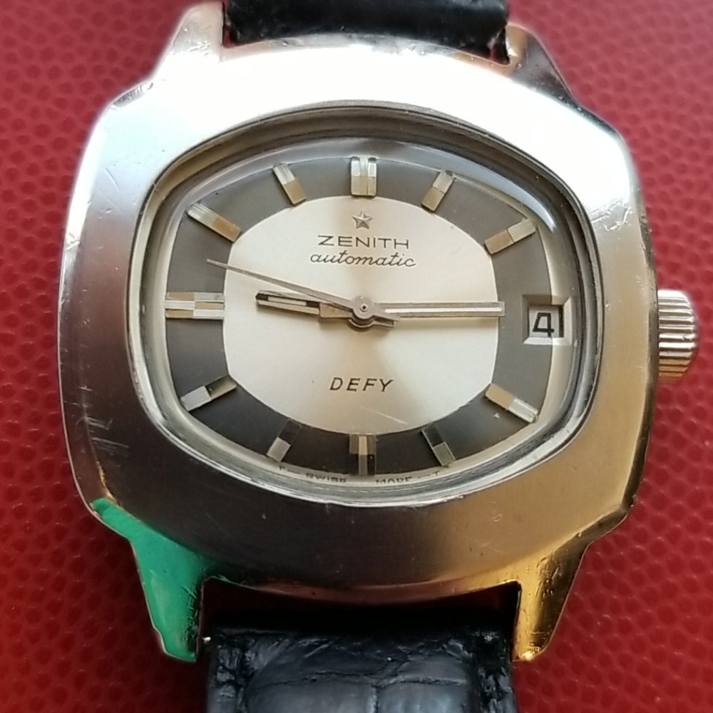 Zenith DEFY automatic Swiss watch with TV shaped dial from the 1970s - Picture 5 of 5